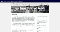 Desktop Screenshot of ironrangehistoricalsociety.org